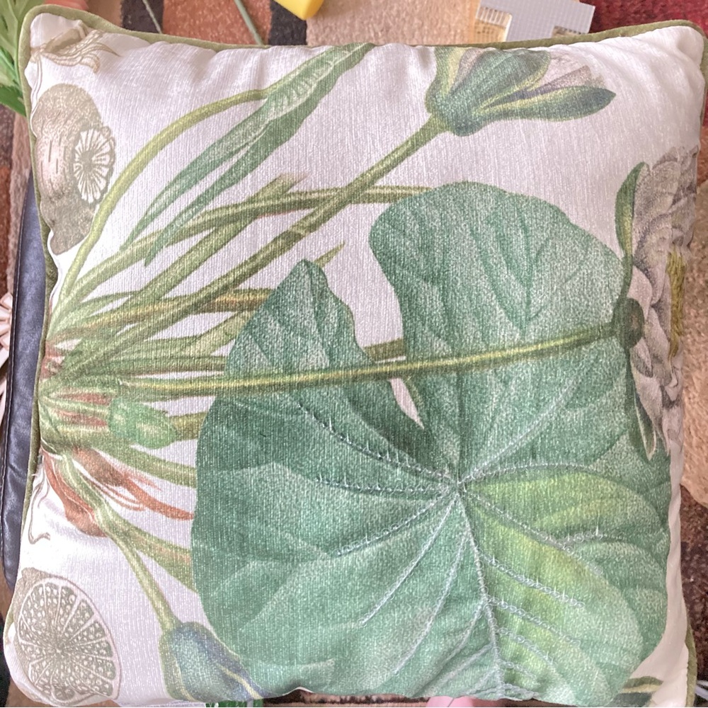 Ashland Green Botanical Pillow